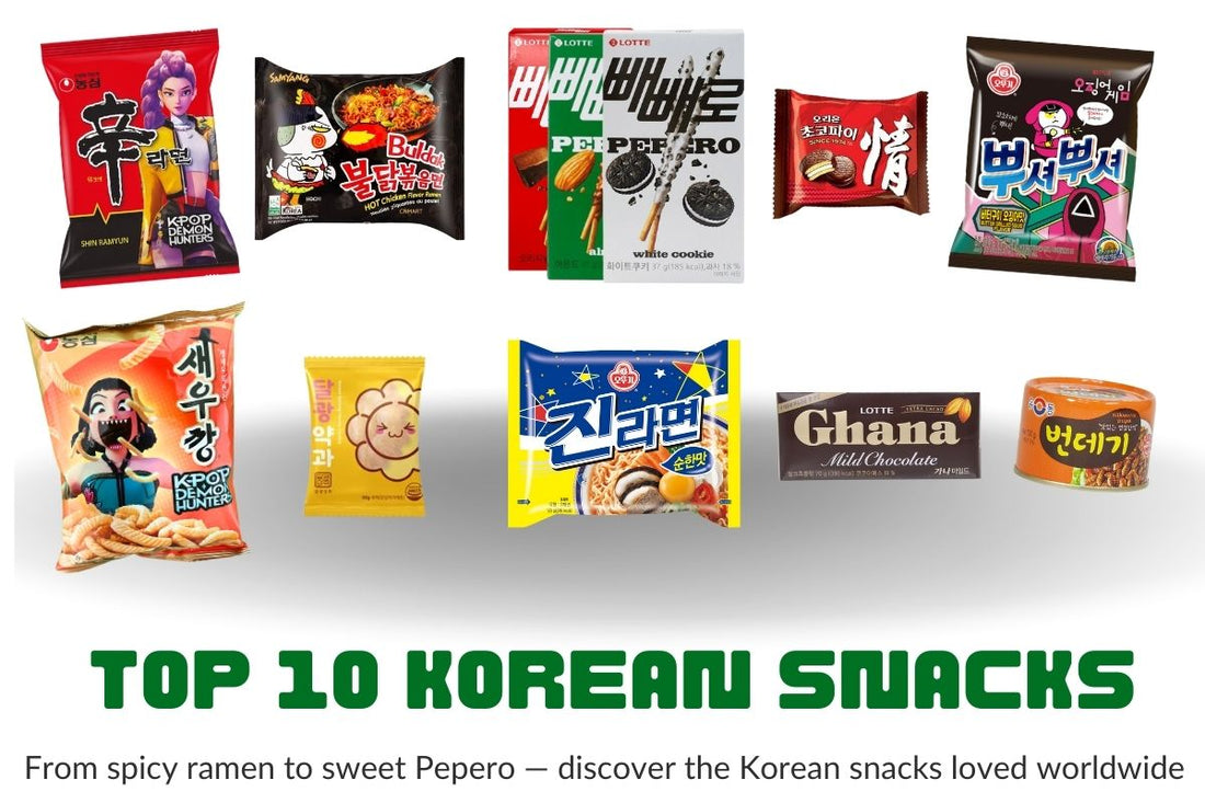 Top 10 authentic Korean snacks you'll find inside a BiBimSnack Korean snack box