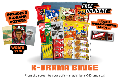K-Drama Binge Snack Box (+ 3 free posters)