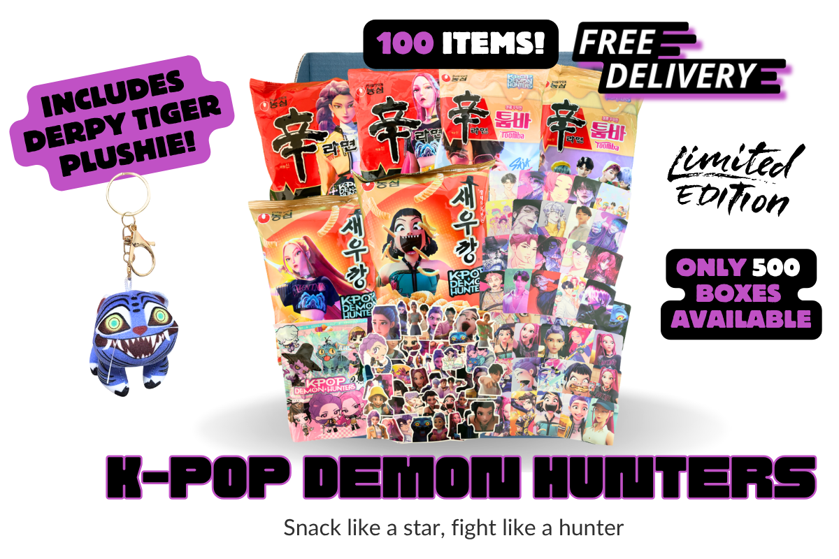 k-pop グッズ K-Pop Demon Hunters Gift Box｜Limited Edition (100 Items) – BiBimSnack