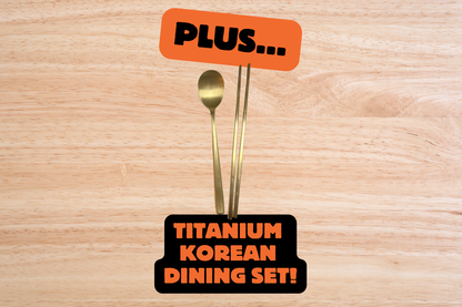 Koreans use metal chopsticks and get free in Korean snack boxes from BiBimSnack