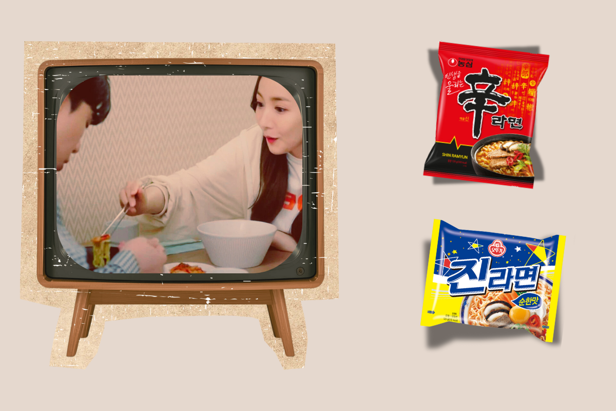 Shin Ramyun and Jin Ramen noodles as seen on K-Dramas such as What's Wrong with Secretary Kim on Netflix