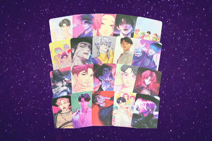 K-pop gifts, photocards and posters included in the K-Pop Demon Hunters Korean snack box