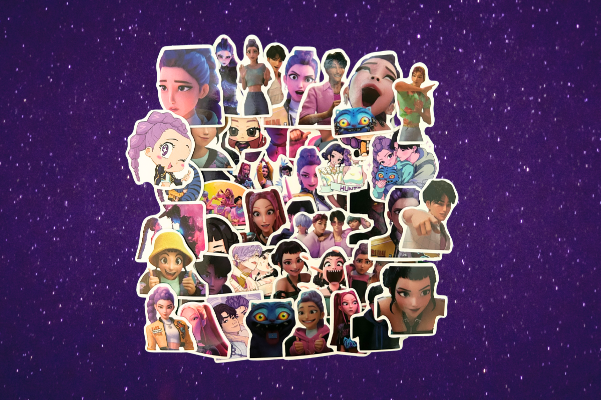 The sticker inside the BiBimSnack K-pop Demon Hunters gift box